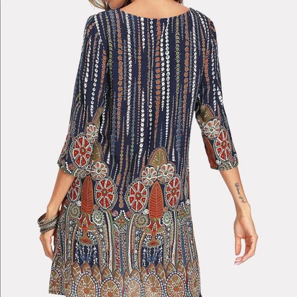 ⬇️ 🆕 Multi-Color Tunic Dress - Picture 4 of 8